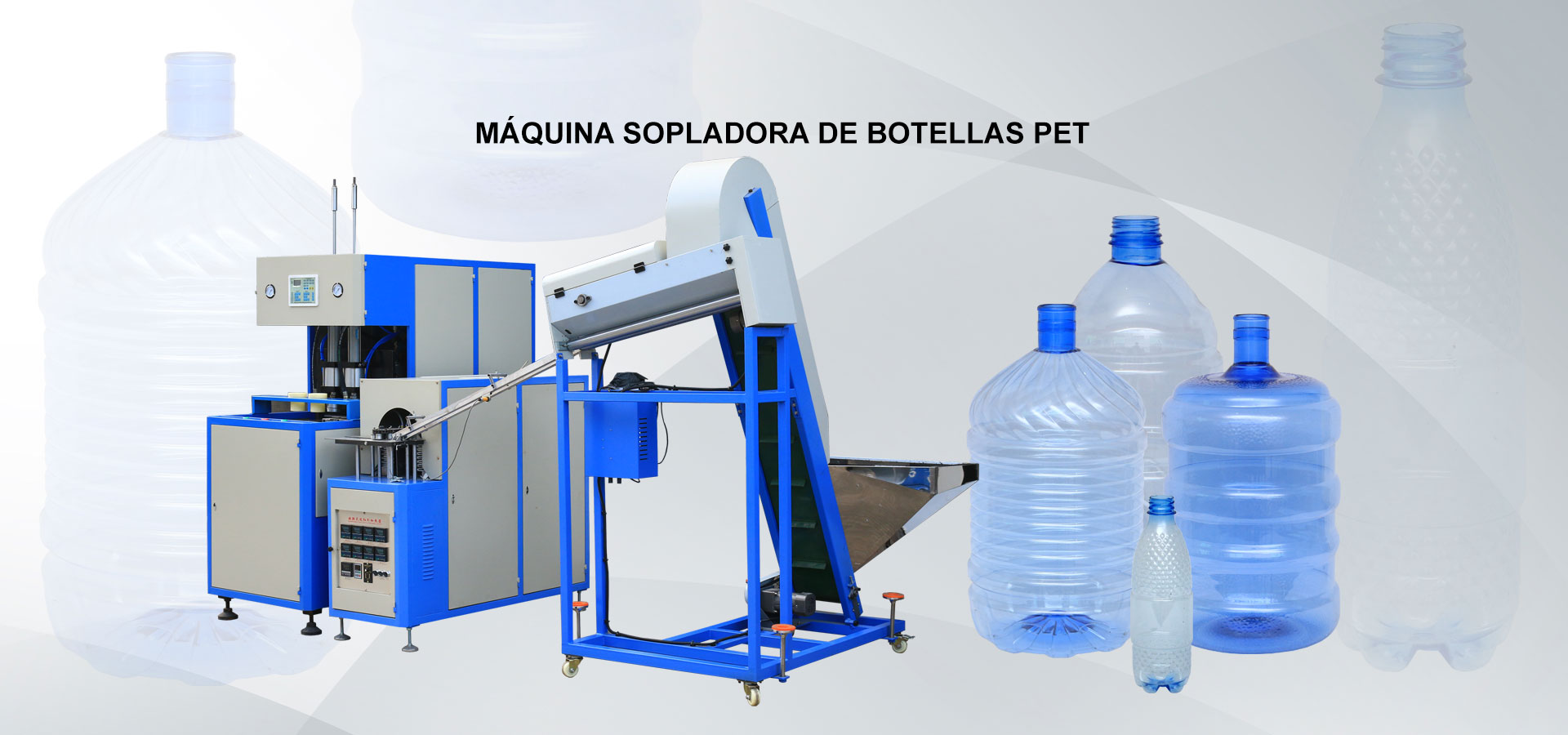 Máquina sopladora de botellas PET